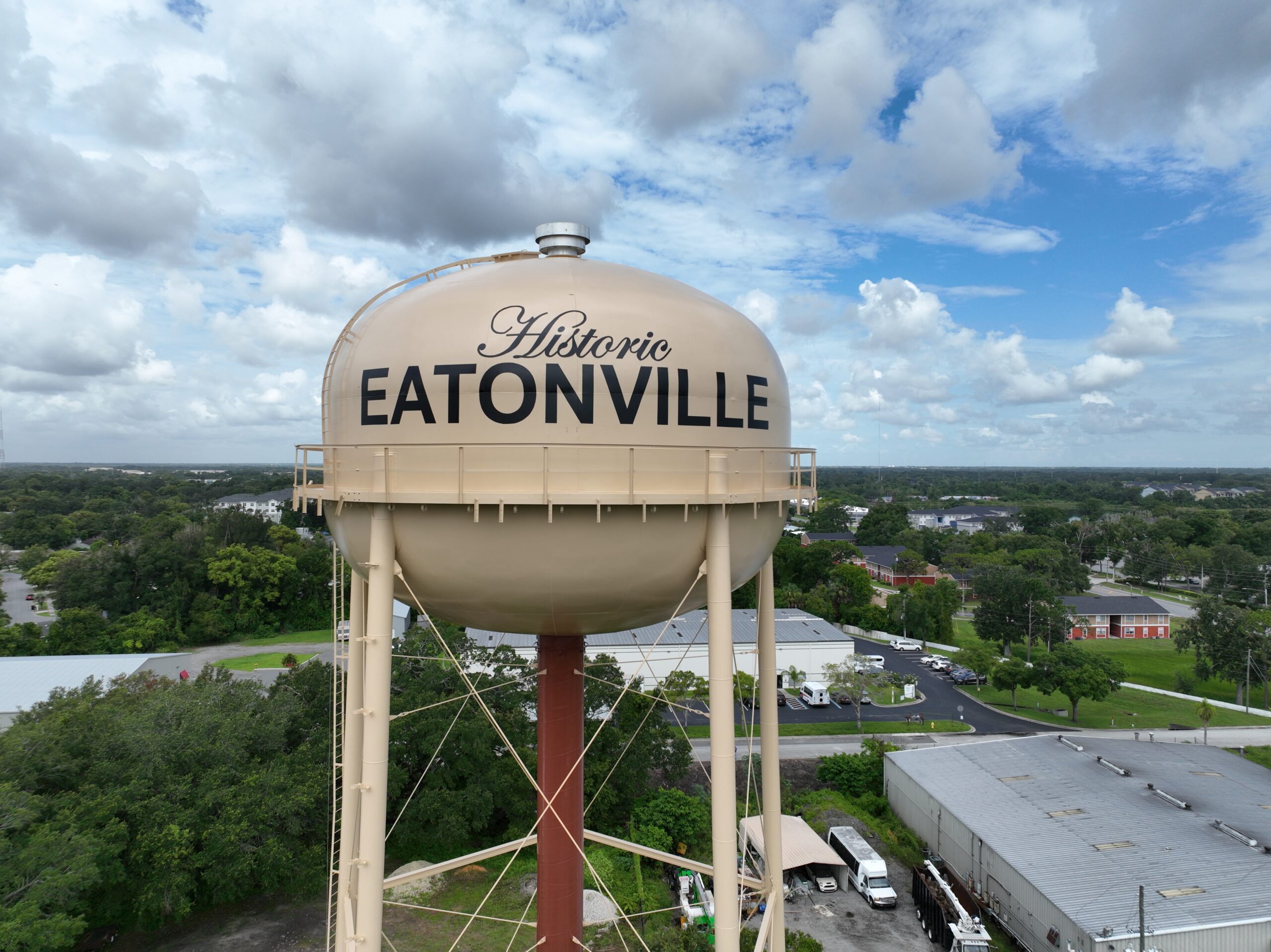 the Historic Town of Eatonville water tower